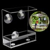 TopHomer Window Bird Feeder, Clear Acrylic Birdfeeders Windowsill Strong Suction