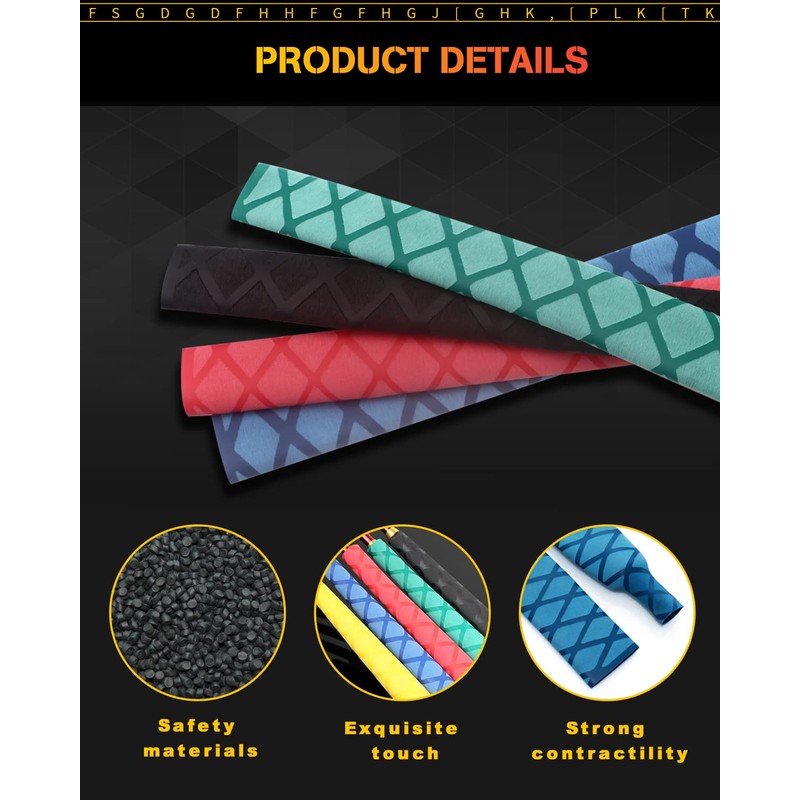 GLL Heat Shrink tubing, Long 3.2 ft, Big Size 15-50mm,