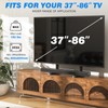Rfiver Table Top TV Stand with Height Adjustable TV Legs,