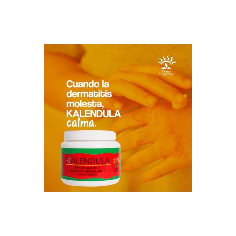 Pomada de Caléndula Altamente Concentrada Pomada Multiusos para Rostro, Manos,