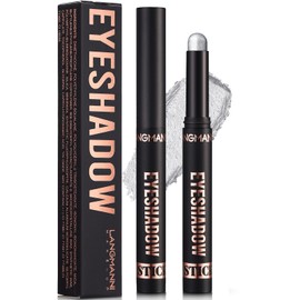 Cream Shimmer Eye Shadow Stick - Waterproof Shimmer Eye Shadow Sticks Highlighting Pigmented Shiny Eyeshadow Pencil for Sensitive Eyes Makeup (18#)