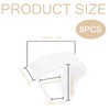 Pack of 8 clamp supports for blinds, universal plastic clamp