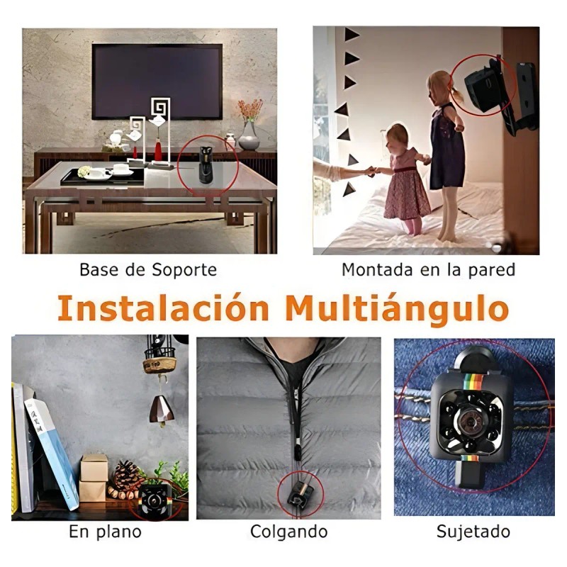 Mini Cámara Espía Seguridad Vigilancia Visiónnocturna