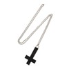 Zac's Alter Ego Upside Down Enamel Black Cross Pendant on