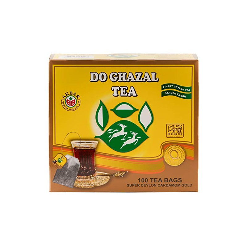 Do Ghazal Super Ceylon Cardamom Tea Bags - 100 x