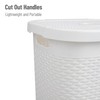 Mind Reader Slim Laundry Hamper with Lid, 50L Clothes Basket,