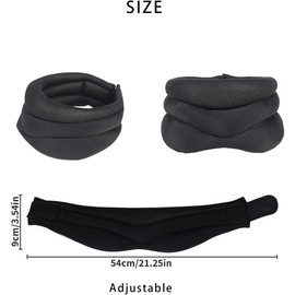 Leanockesa Upgraded Neck Support Brace for Sleeping - Cervical Collar with Adjustable Soft Foam, Relieves Neck Pain & Spine Pressure, Stabilizes Vertebrae for Women & Men(Gray)