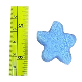 FunPak Plant Based Biodegradable Packing Peanuts 1.5 cu ft Bag Compostable (Blue Stars)