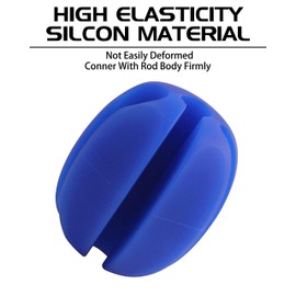 OROOTL Multifunctional Fishing Rod Holder 5-holes Fishing Rod Organizer Rod Puller Fish Pole Protector Rubber Rod Strap Ties