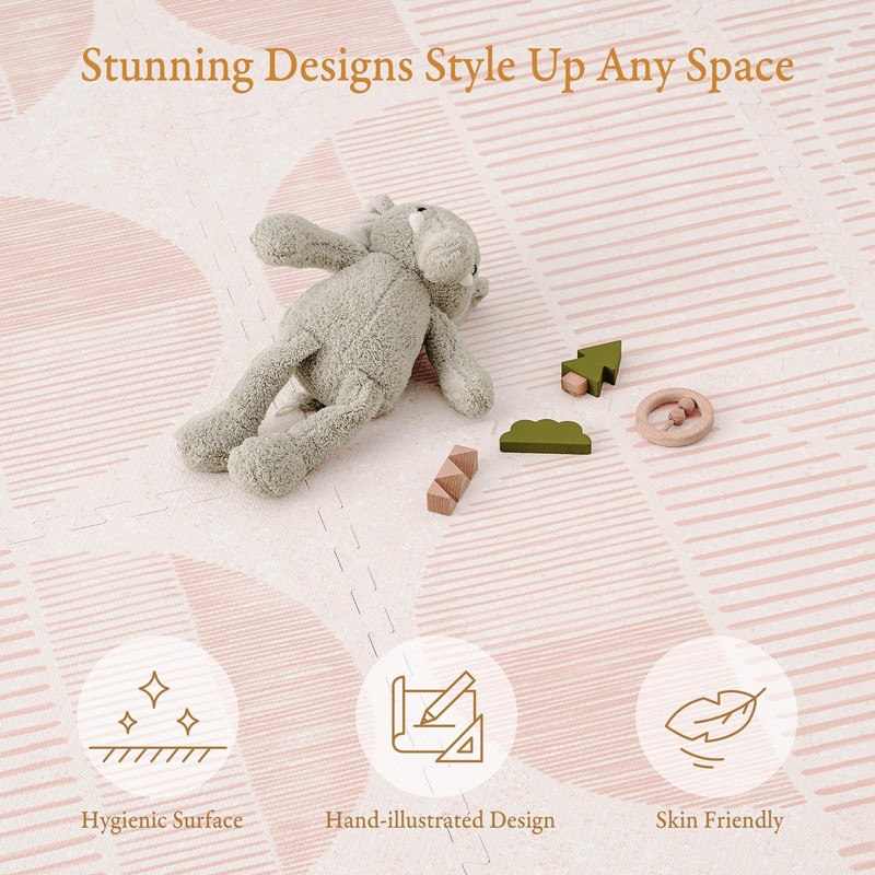 PopsyKosy Premium Exercise & Baby Foam Play Mats - Stylish
