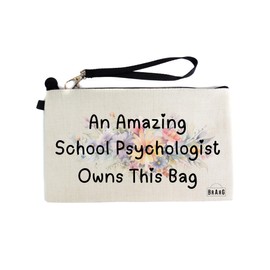 Gifts or Presents for School Psychologists, an Amazing School Psychologist Owns This Bag, Cosmetic Bags, Pencil Case - cb923