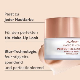 M. Asam M. Asam Magic Finish Perfect Me Transparentes (30ml), Perfekter No-Make-up Look fr einen makellosen Teint, Als Primer mit Foundation oder Pflege kombinierbar