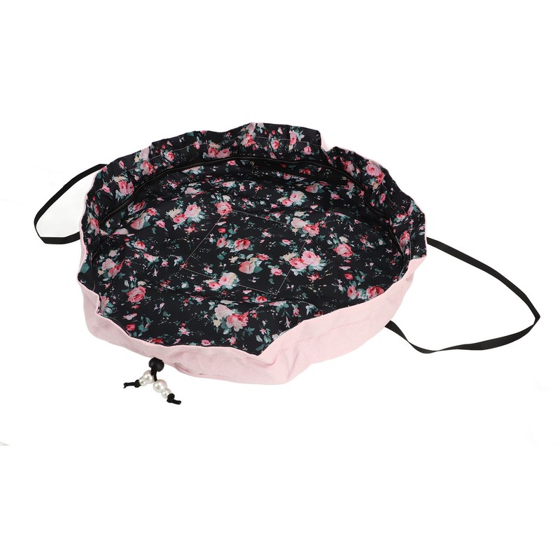 Drawstring Makeup Bags Cosmetic Bags Large Capacity Inner Zipper Pockets
