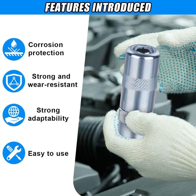 DUSCOKE 6 PCS Car Grease Gun Nozzle Tip, 1/8" NPT