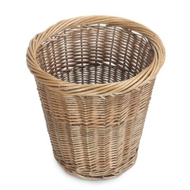 Red Hamper Antique Wash Waster Paper Bin, Wicker, Brown, 28 x 28 x 28 cm