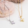 Milan Chiva Initial Letter Pendant Necklaces 14K Gold Plated Dainty