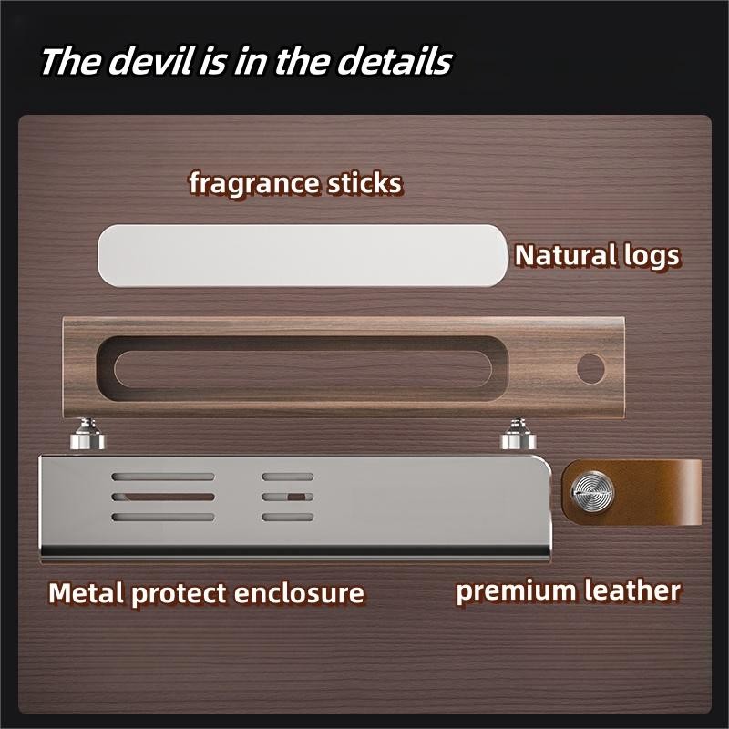 Car Air Fragrance Diffuser,Included Reusable Spare Fragrance Sticks - Color: