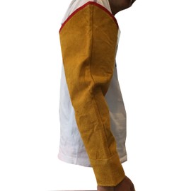 J-base Cowhide Leather Arm Cover, Left and Right Set, Welding Gloves