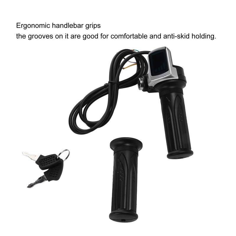 24V HalfTwist Throttle Grip LED Power Indicator with 2 Keys