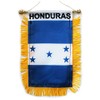 Honduras Fringed Rear-View Mirror Window Hanging Flag with Suction Cup