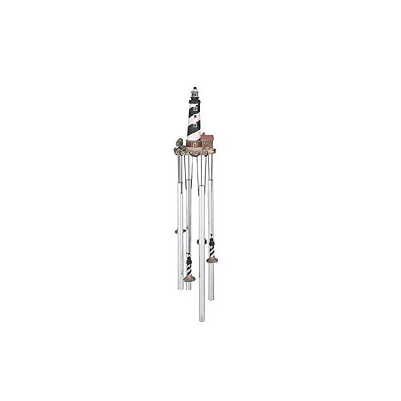 George S. Chen Imports Round Top Wind Chime Lighthouse Cape
