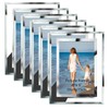 Hoikwo Bulk 4x6 Simple Elegant Picture Frames, 6 Packs Silver