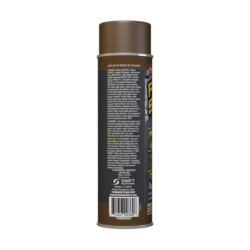 Flex Seal Spray Rubber Sealant Coating, 14-oz, Brown (2 Pack)