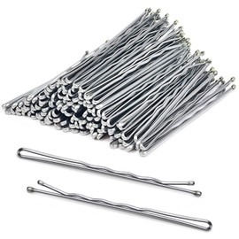 AnAsh Hair Pins 60 Pcs, Bobby Pins for Women, Hair Grips for Thick, Thin, Wavy, Curly, Long, Short Hair, Hair Clips for Styling Sectioning, Wearing, Casual, Party, Travel, & Weddings (Silver)