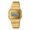Casio A700WEVG-9A Digital Watch, gold, Bracelet Type