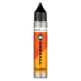Molotow 693227 Pintura Acrílica para Refill 30 Ml, Metallic Silver # 693227