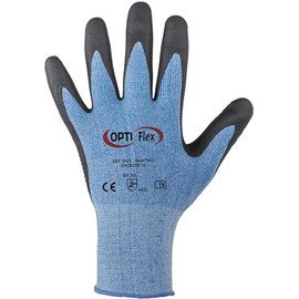 Opti Flex*HANTING* Micro Nitrile Foam/PU Coated Gloves Blue/Black 12 Pairs