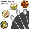 CTCEHL Salad Server Set, Stainless Steel Salad Spoons and Stainless