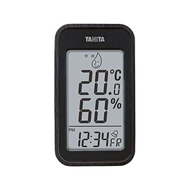 Tanita TT-572BK Digital Thermometer/Hygrometer, Black