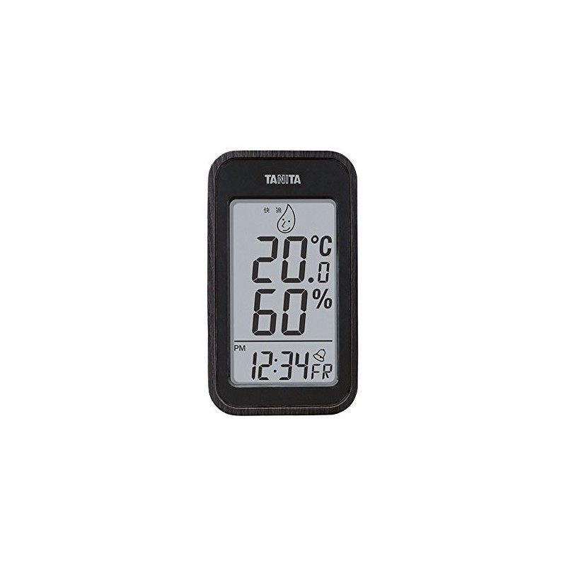 Tanita TT-572BK Digital Thermometer/Hygrometer, Black