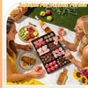 Shellwei 5 Pack 8 Compartments Divided Charcuterie Board with Lid