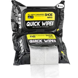 happyaom Shoe wipes Pack of 2 Total 60 Pcs Sneakers Cleaning Quick Wipes Removing Dirt and Stains with Disposable Shoe Wipe