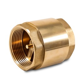 2 Inch Brass Check Valve with Female Thread, DN50 Backflow Preventer Universal with Female Thread on Both Sides, 2 Inch Vertical Brass Check Valve, Check Valve Water