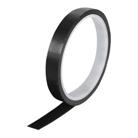 Sourcing Map High Temperature PTFE Coated Fabric Tape 15mm - Heat Resistant for Vacuum Sealers, 10m/33ft, Black, 0.13mm Thickness