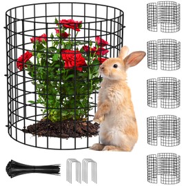 U0U 15PCS 5 Pack Plant Protector from Animals, Metal Mesh to Keep Animals Out,Plant Cages for Outdoor Plants,Plant Guards from Animals Rabbits Chicken Squirrels (11.8 x 15.7inch-5 Pack)