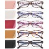 JOLISU Reading Glasses for Women Men - 5 Pack Ladies
