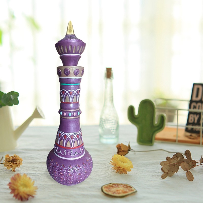 Purple Bottle Ornament Resin Craft Ornament Home Window Decoration