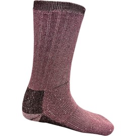 COSHAL® 1 Merino Wool Socks for Womens Heavy Duty thick cosy worm thermal socks for winter outdoor walking hiking trekking sports cushioned solesock 2.4 TOG UK Size 4-7 Lilac