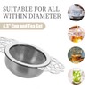 SULIVES 2-Pack Tea Strainers, Stainless Steel Fine Mesh with Drip