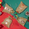G2PLUS 24 PCS Advent Calandar Bags, 10x15cm Medium Christmas Burlap