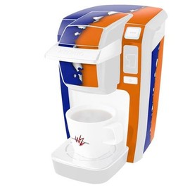 WraptorSkinz Decal Style Vinyl Skin compatible for Keurig K10 / K15 Mini Plus Coffee Makers Ripped Colors Blue Orange (COFFEE MAKER NOT INCLUDED)
