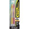 PILOT G2 Metallics Refillable & Retractable Rolling Ball Gel Pens,