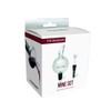 VB VIN BOUQUET Decanter and Vacuum Stopper Wine Set, Crystal,