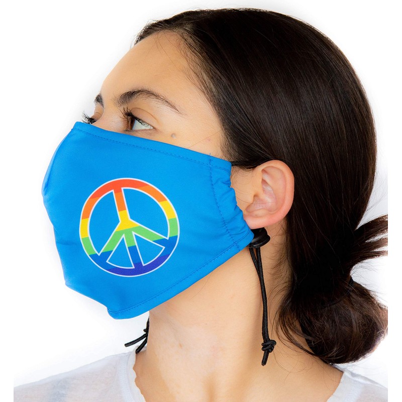 Headmost Comfymask 3 Layer Large Fabric Facemask: Water Repellent, Washable,