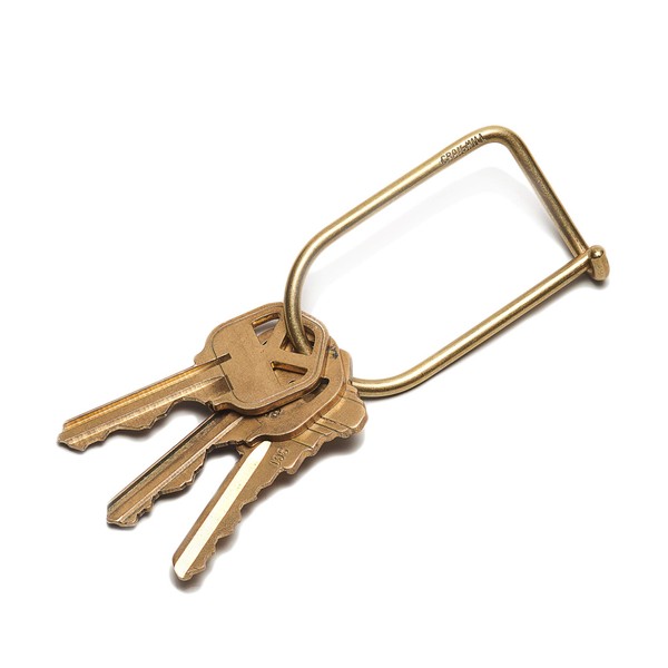 Craighill Wilson Brass Keyring - 2” Carabiner Keychain Clip, Modern