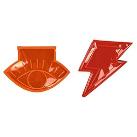 moses. Unisex - Adult LED Magnetic Clips Set of 2, Magnetic Clips for Attaching to Clothes, Bag or Backpack, Orange, Red, 6cm x 6cm